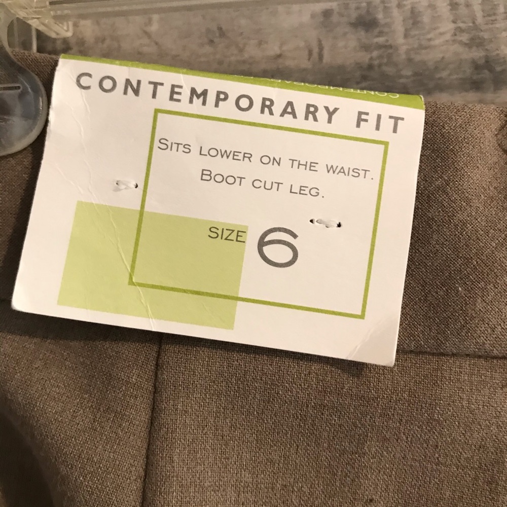 NWT Casual Corner Ladies flat front pants Sz 6 - Picture 8 of 10